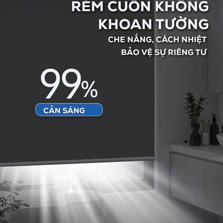Rèm cuốn không khoan Artico